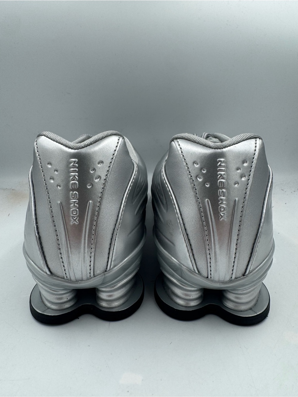 Nike Shox Z Metallic Silver Black BRAND NEW Size 11.5 Women - Picture 4 of 8